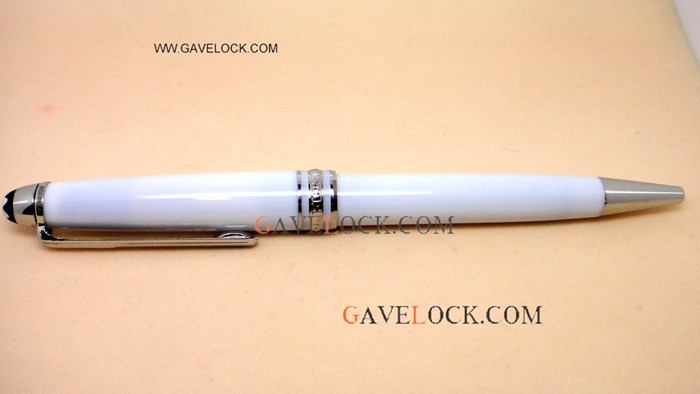 Montblanc Meisterstuck Solitaire Tribute White Ballpoint Pen Free Shipping Montblanc Meisterstuck Solitaire Tribute White Ballpoint Pen Free Shipping